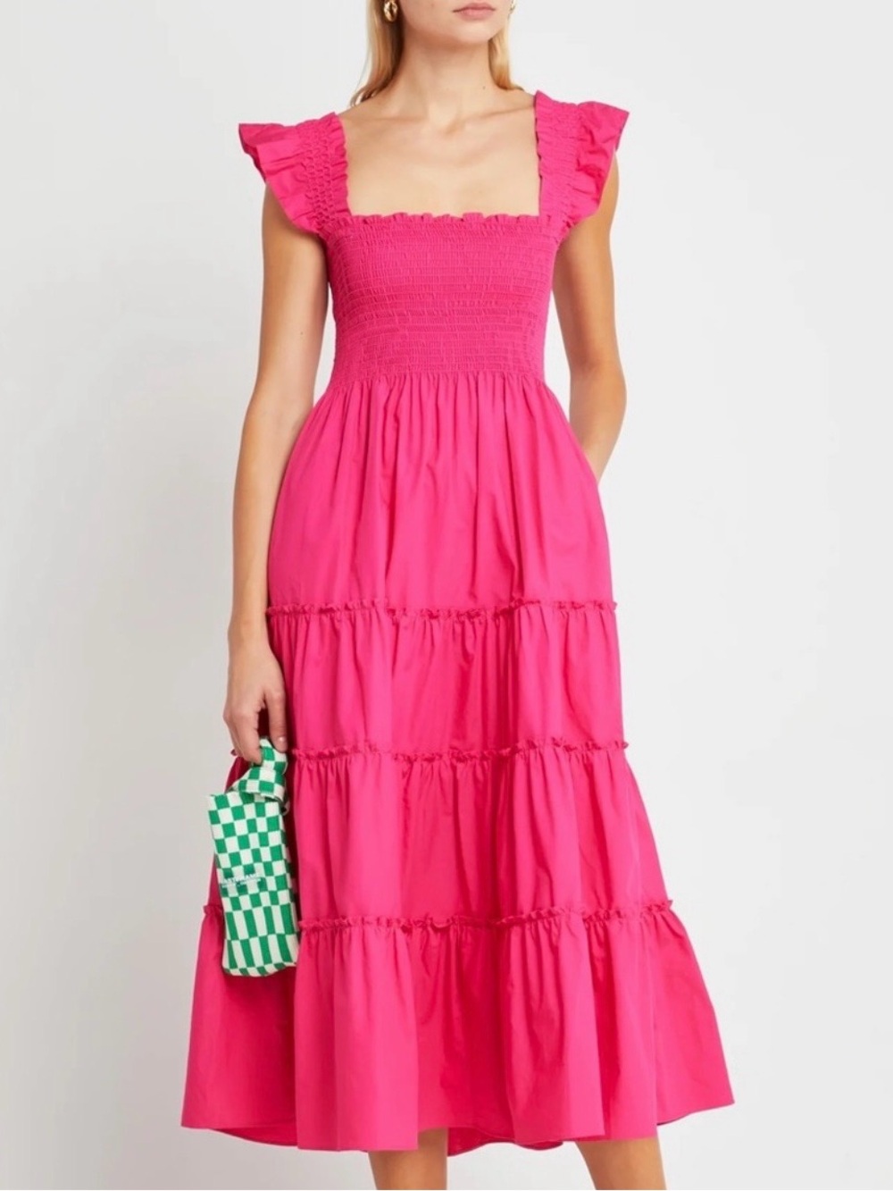 HILLHOUSE Ellie nap dress size small hot pink